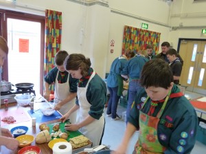 Deben District Scout Cooking Competition.